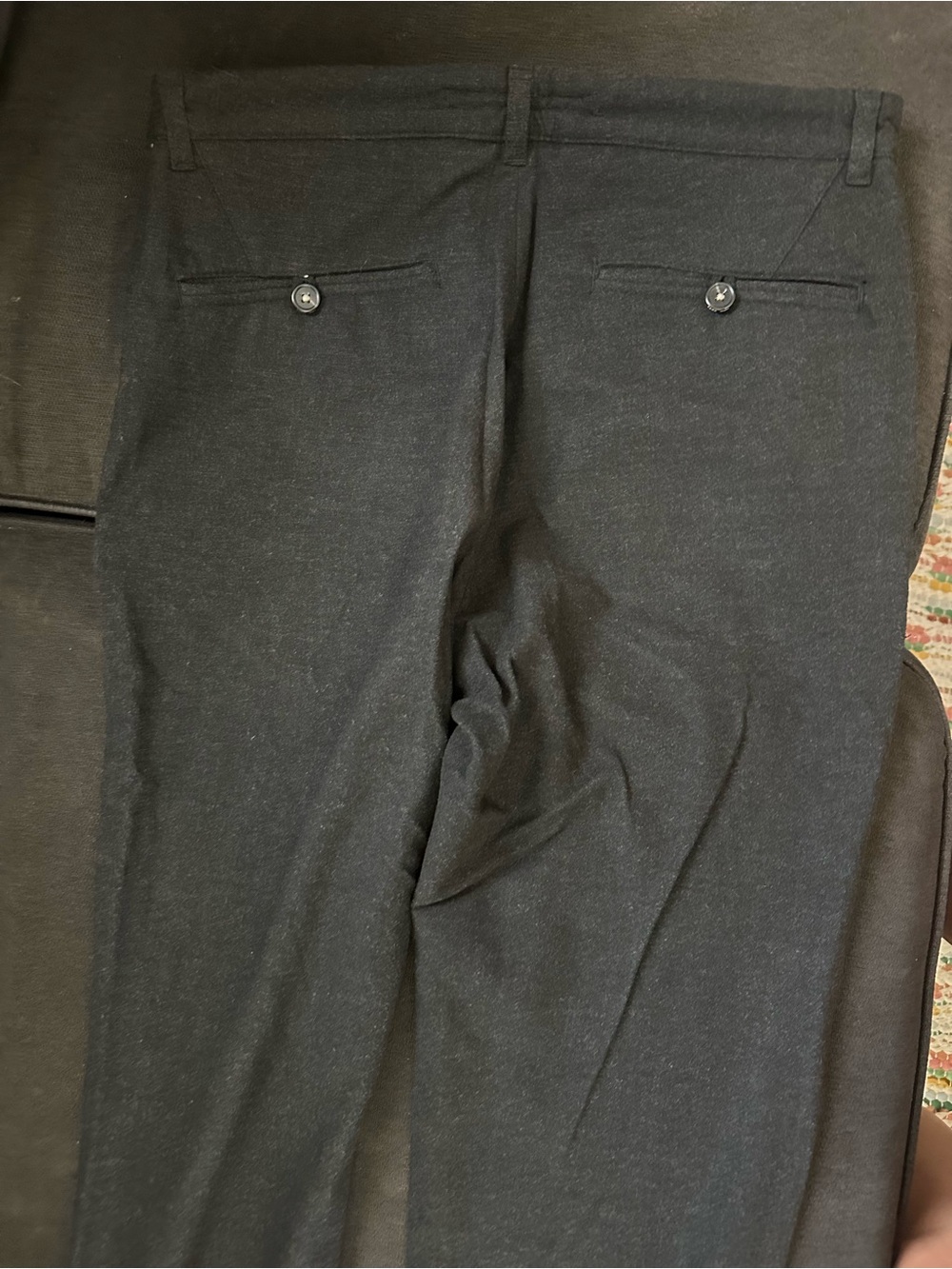 Zara Black Dress Pants with Cream Lining - Picture 3 of 3